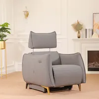 Fungsional Elektrik Nordic Tunggal Malas Berbaring Kursi Sofa Kursi Tunggal dengan Kontrol Sandaran Kepala