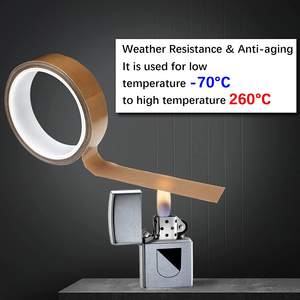 Ruban isolant en tissu PTFE résistant à la chaleur à <span class=keywords><strong>haute</strong></span> température, ruban adhésif en silicone activé à l'eau à fusion à chaud, ruban de masquage simple face - Product Image 5