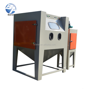 Cabina de arenado en seco con colector de polvo, operación manual, alta productividad para limpieza de cuentas de vidrio y tratamiento de superficies - Product Image 2