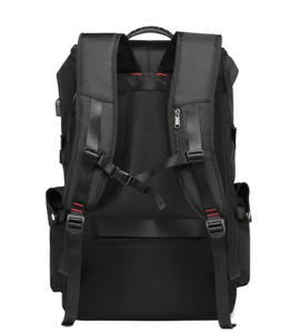 <b>Black</b> Large Capacity Laptop <b>Backpack</b> <b>Waterproof</b> USB Port Computer Bag Multi Pocket Travel Work School Bag - Product Image 3