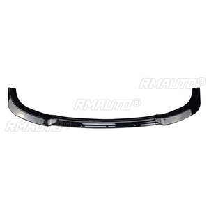 Glossy Black/Carbon Look Front Bumper Lip Spoiler Diffuser Splitters Body Kit Aprons Cover Guard Trim for Volkswagen ID.3 2019+ - Product Image 2