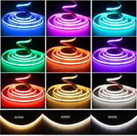 Ruban lumineux commercial flexible à changement de couleur RGB+W DC 24V 840LED 16.8W COB LED pour exposition d'art, scène, événement