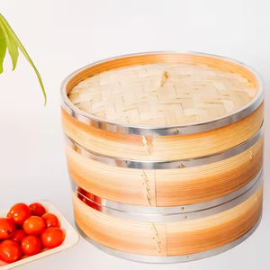 Panier à vapeur rond en bambou pour <span class=keywords><strong>mini</strong></span>-dim sum, écologique, avec logo personnalisé, 14 cm/24 cm ou tailles sur mesure, collection Baby Bear - Product Image 5