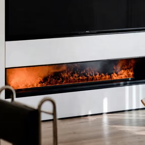 Wholesale Modern European-Style Indoor Smart Living Room Decoration Fireplace Humidifier AI Voice Control App Control Multicolor