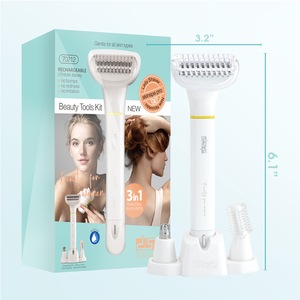Depiladora eléctrica DSP para mujer, resistente al agua, con carga USB, para depilación de axilas, piernas y vello púbico. - Product Image 2