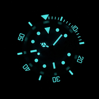 STEELDIVE Marke 40,5MM SD1953 Lila Zifferblatt BGW9 Blaue Leuchtende Keramik-Lünette Saphirglas Automatische Taucheruhren