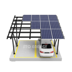 Structure de carport solaire en aluminium 10KW 50KW pour panneaux photovoltaïques, kit de montage de carport solaire, offre spéciale Mexique - Product Image 4