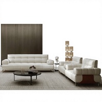 Ensemble de canapés de bureau Liyu, cuir PU de haute qualité, design moderne, canapé modulaire doux et confortable pour appartement, école, salon