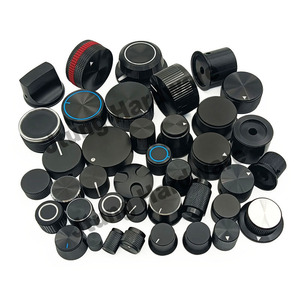 Matte sáng bóng bạc kim loại rắn nhôm 6mm 18 răng spline D trục amp khối lượng Điều khiển quay knobs chiết Encoder Knob - Product Image 2