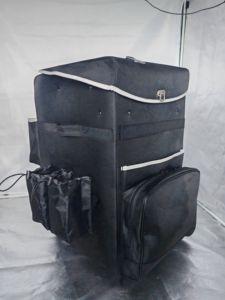 Heavy-Duty tiện ích di động giỏ hàng vệ sinh làm sạch túi với <span class=keywords><strong>Wheelie</strong></span> di động khách sạn gói Xe đẩy công cụ tàu sân bay - Product Image 2