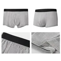Boxers pour hommes à taille mi-haute en tricot, élastiques, confortables, extensibles, sans coutures, écologiques, séchage rapide, impression personnalisée disponible