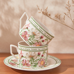 French Sunflower Bloom Ceramic Coffee Cup and Saucer <b>Sets</b> <b>Gift</b> Box Eco-Friendly Ceramic Mug Cute Afternoon <b>Tea</b> Cup - Product Image 1