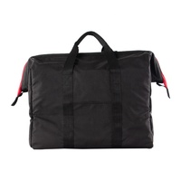 Sac à outils d'électricien robuste en tissu Oxford, organisateur multi-poches, sac de réparation portable à large ouverture avec bandoulière réglable