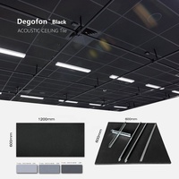 Panneau de plafond en verre de bâtiment commercial 60*60cm panneau acoustique A1 ignifuge Celotex bruit Deaden G Septum grille suspendue sonore