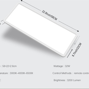 Wholesale Waterproof Rectangular Ceiling <b>Light</b> High Quality Dimmable <b>Light</b> <b>Panel</b> for Living Room Bedroom with Remote Control - Product Image 5