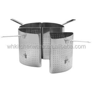 Utensilios de cocina de acero inoxidable, cesta perforada para Cocinar pasta - Product Image 1