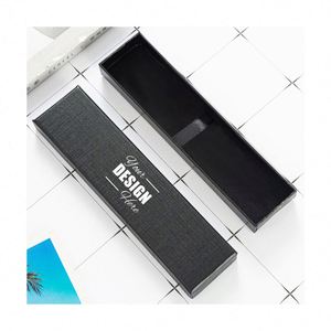 Custom Durable Paper Silk Screen Printed Gift Pen <b>Box</b> with Lid Premium Packaging for Pens Bulk Promotional Gifts - Product Image 1