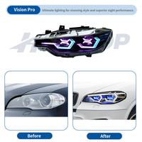 Phares HETOP E70 E71 X5 X6 2007-2014, mise à niveau personnalisée spéciale, style OSS, style RGB, LED DRL avant uniques, Plug and Play pour BMW