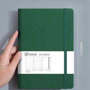Agenda/Carnet de notes A5 A6 B5 à grille pointillée, ligné, avec élastique, couverture rigide, édition 2025 - Product Image 5