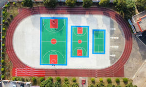 INOLP Durable Silicon PU Sports Flooring Elasticity Outdoor Court Hecho en China para baloncesto - Product Image 5
