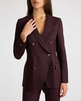 Blazers classiques intemporels de nouvelle mode en couleur unie, vente en gros ODM, vêtements décontractés pour femmes, veste pour femmes