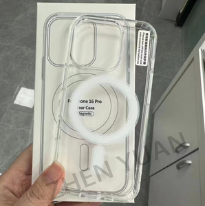 Funda Transparente para Teléfono con Carga Inalámbrica TPU PC para iPhone 17, Carcasa Magnética Antigolpes para iPhone 14 15 16 17 Pro Max - Product Image 3