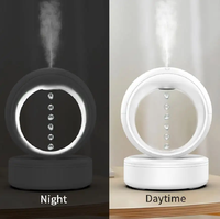 Humidificateur à goutte d'eau antigravité, humidificateur ultrasonique antigravité à goutte d'eau, pour le bureau, usage commercial, décoratif