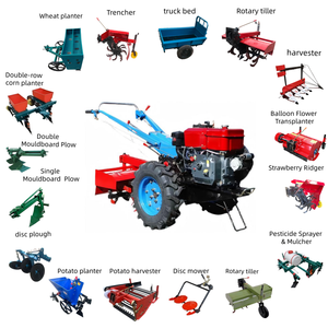 Leistungsstarker Einachsschlepper mit <span class=keywords><strong>8</strong></span> PS, 10 PS, 12 PS, 15 PS für die Landwirtschaft, Kleintraktor für die Agrarwirtschaft mit starkem Motor für Ackerland - Product Image 2