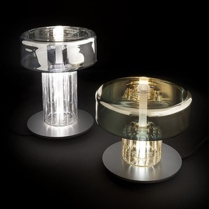 Lámpara de mesa de cristal E27 con control de interruptor LED, diseño minimalista nórdico para sala de estar y dormitorio - Product Image 2