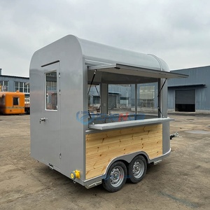Remorque alimentaire mobile entièrement équipée, chariot de restauration, camion de vente alimentaire à vendre, remorque argentée personnalisable, voiture de restauration - Product Image 5