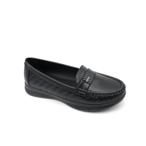 Mocassins élégants en tissu rose pour femmes, chaussures confortables à semelle souple, faciles à enfiler - Product Image 5