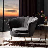 Ensemble mobilier de canapé en velours doré sectionnel bon marché nordique métal tissu simple hôtel chaise de bureau luxe moderne maison salon canapés
