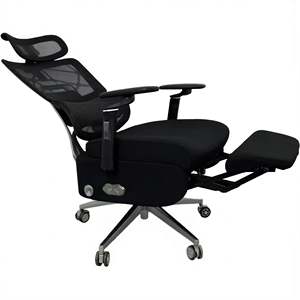 Chaise de bureau ergonomique de direction entièrement inclinable avec chargement USB, hauteur réglable, appuie-tête, en mousse PP et tissu, pour usage hospitalier - Product Image 2