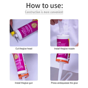 Muestra gratis 300ml caja de luz adhesiva estructural señalización baño sellador tira cortina pared resistencia publicidad indirecta letras - Product Image 5