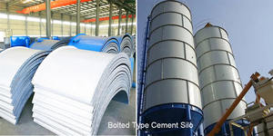 Силос для хранения сыпучих материалов 4.5Т-150Т, стальной силос, цементный силос, силос для золы-уноса, цементный резервуар для плит, болтовой силос, сварной силос - Product Image 2