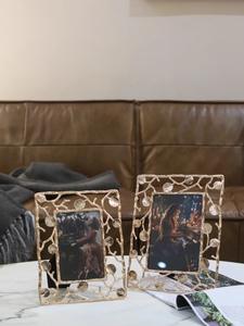 <span class=keywords><strong>Cadre</strong></span> photo personnalisé lumière luxe feuille de ginkgo <span class=keywords><strong>doré</strong></span> <span class=keywords><strong>cadre</strong></span> photo de haute qualité élégant <span class=keywords><strong>cadre</strong></span> photo de mariage de style européen - Product Image 2