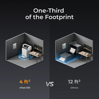 Four à secouage automatique XTool OS1, machine à secouer la poudre et four de polymérisation pour imprimante DTF, système d'impression et de cuisson