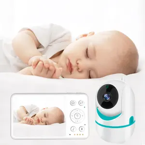 Fabriek Oem Huilen Alarm Temperatuur Monitoring Twee Manier Praten Baby Kinderkamer Camera Video Babyfoon Met 3.2 Inch Lcd-Scherm