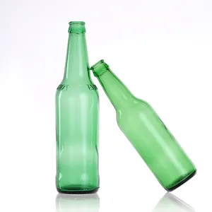 定制设计330毫升640毫升豪华定制形状玻璃啤酒瓶啤酒装瓶