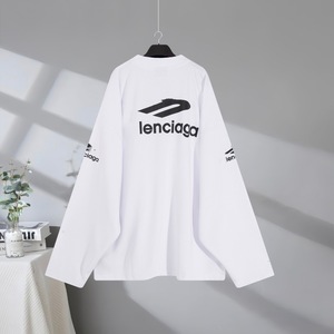 Camiseta de Alta Gama de la Marca Paris B, Nueva Colección de Esquí con Estampado de Letras 3M, Cuello en V, Manga Larga, Algodón Antibacteriano, Unisex, Primavera/Verano - Product Image 4