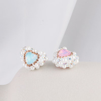 Coeur perle Western argile douce népalais perceuse boule trou droit perles bricolage téléphone porte-clés collier accessoires acrylique en vrac
