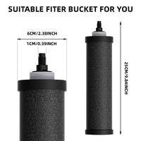 PUREZA S001A-1 Pengganti Filter Air Premium Mengurangi PFOA PFAS VOC untuk Perjalanan Berkemah di Luar Ruangan