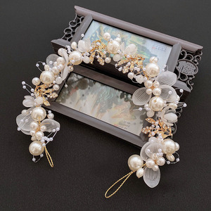 Diadème de princesse en fleurs faites à la main, couleur féerique, pour filles et femmes, couronne de mariage, bandeau de marié<span class=keywords><strong>e</strong></span>, accessoires pour cheveux, diadèmes - Product Image 6