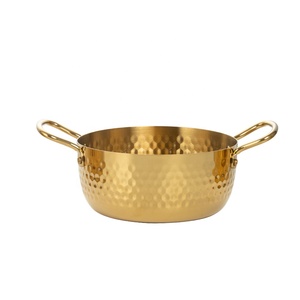 Juego de utensilios de cocina de estilo coreano, olla de acero inoxidable de doble mango de alta calidad para sopa de Ramen - Product Image 3