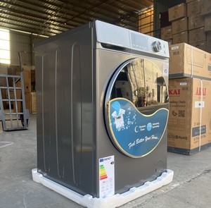 Machine à Laver Automatique à Chargement Frontal de 12 <span class=keywords><strong>kg</strong></span> en Acier Inoxydable 220 V 50 Hz avec Moteur Puissant pour Essorage Rotatif Classe A Lavage Rapide - Product Image 2