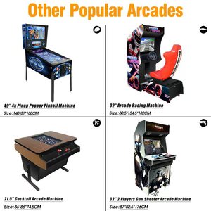 Cabinato Arcade Verticale a Grandezza Naturale per 2 Giocatori con Schermo da 26 Pollici, Oltre 10000 Giochi - Product Image 6