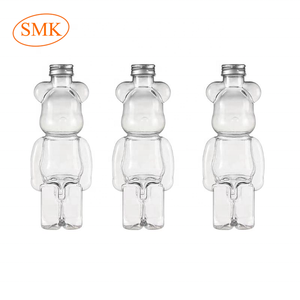 Bouteille en PET Gloomy Bear pour boisson froide avec bouchon en aluminium jus en plastique 250ml 350ml 500ml Cartons alimentaires sérigraphie bouchon à vis - Product Image 2