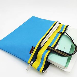 Pochette de rangement A4 en tissu Oxford, sac à documents, fournitures scolaires, pochette zippée, dossier personnalisé, sac de classement multifonction - Product Image 3