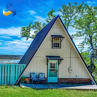 Casa de Camping Prefabricada de Doble Planta con Estructura Triangular de Acero y Panel Sándwich para una Instalación Rápida