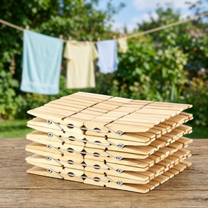 Pinzas para Ropa Rectangulares de Acero Inoxidable con Resorte, Duraderas, para Uso en Exteriores, para Secar Ropa - Product Image 1
